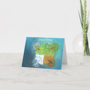 Carte Quatre saisons sur Terre Anniversaire
