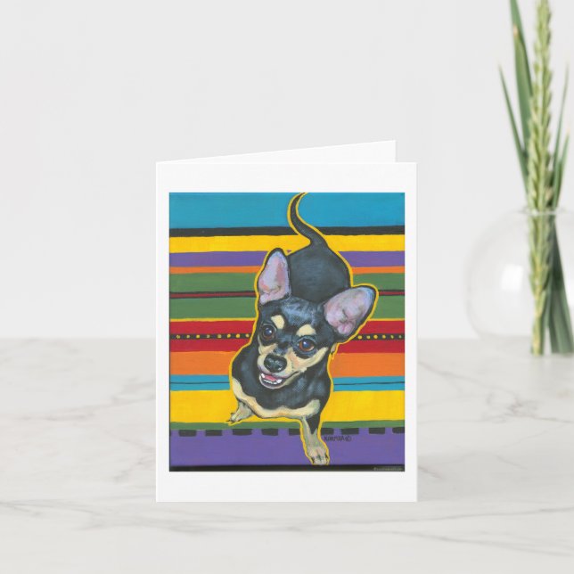 Carte Quatre sur le sol sur une Serape (Devant)