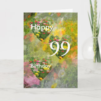 Carte quatre-vingt-dix-neuvième Anniversaire