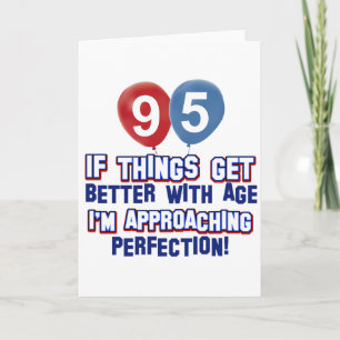 Carte quatre-vingt-quinzième cadeau d'anniversaire an