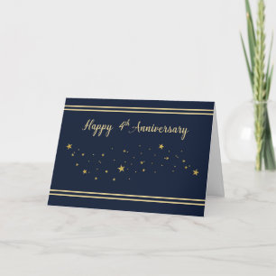 Carte Quatrième anniversaire de l'employé La Parties sci
