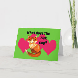 Carte Que dit le Fox vêtements et cadeaux