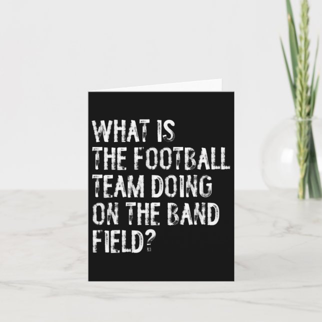 Carte Que Fait L'Équipe De Football Sur Le Ba Marching (Devant)