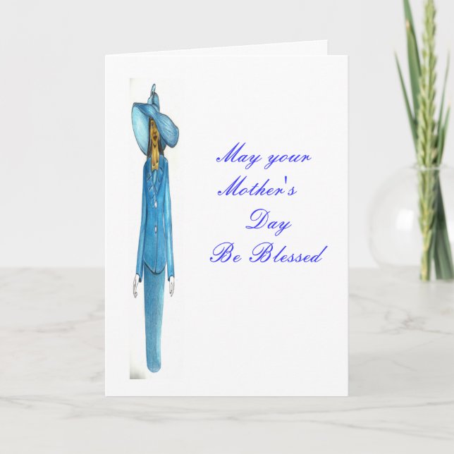 Carte Que la fête des mères soit bénie. (Devant)