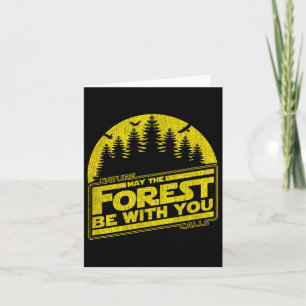 Carte Que La Forêt Soit Avec Vous Nature Jaune Été Ca