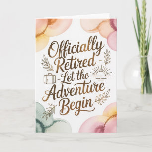 Carte Que l'aventure de la retraite commence