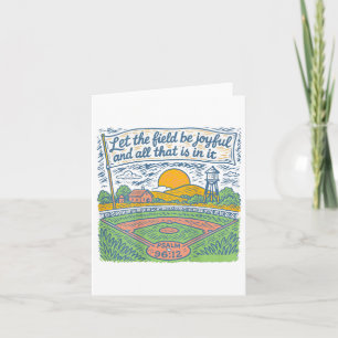 Carte Que Le Terrain Soit Joyeux Funny Baseball Jour (
