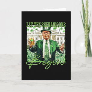 Carte Que les frénésies commencent Trump St Patrick's Da