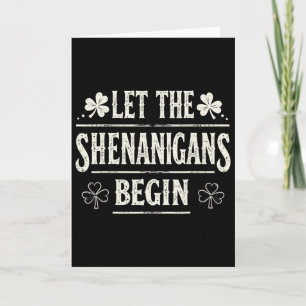 Carte Que les Shenanigans commencent St. Patrick's Day
