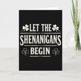 Carte Que les Shenanigans commencent St. Patrick's Day