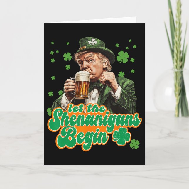 Carte Que les Shenanigans Commencent St Patrick's Day Sh (Devant)