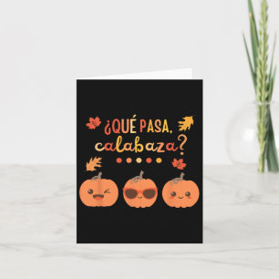 Carte Que Pasa Calabaza Citrouille Professeur d'espagnol