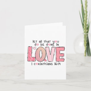 Carte Que tout ce que vous avez fait amour verset bibliq