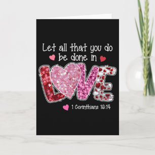 Carte Que tout ce que vous faites soit fait dans l'amour