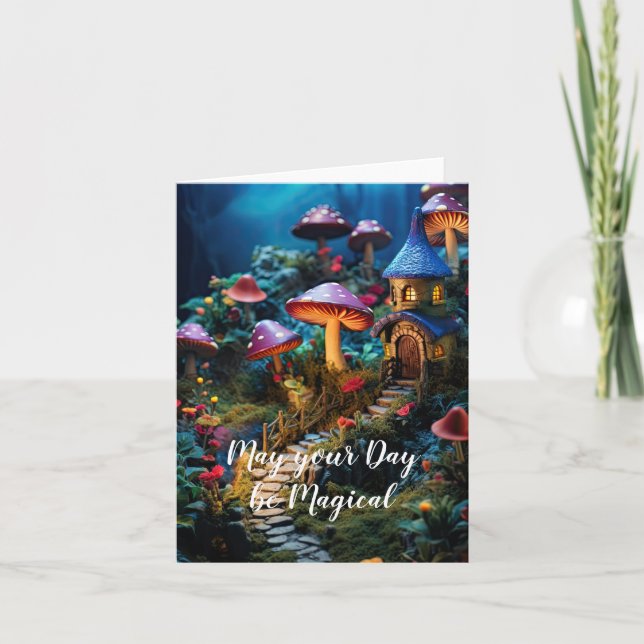 Carte Que votre journée soit magique - Fairy Garden (Devant)