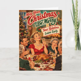 Carte Que votre Noël soit joyeux et que vos proches part