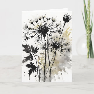 Carte Queen Anne's Lace - Watercolor flowers