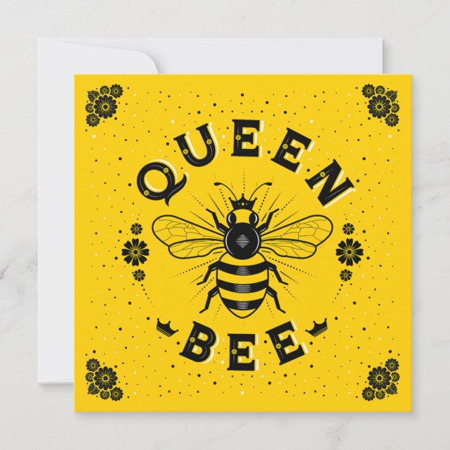 Carte Queen Bee Flat (5,25 x 5,25) (Devant)