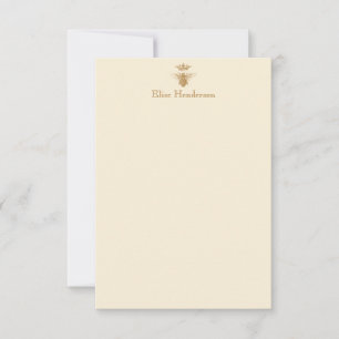Carte Queen Bee Note Vintage personnalisée