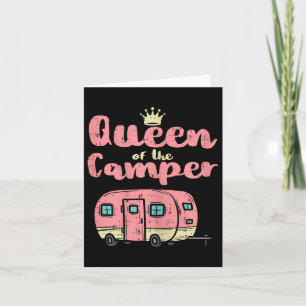 Carte Queen Of The Camper Cute Camping Van Camp Trailer