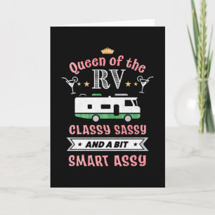 Carte Queen of the RV - Funny Gift for Women Camper Wife