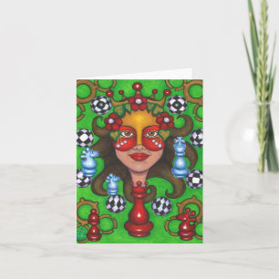 Carte QUEEN-PAWN (carte de note)