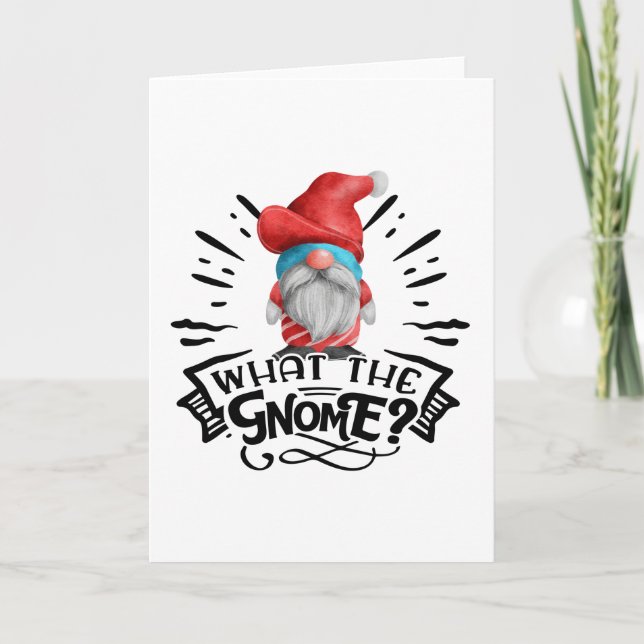 Carte Quel Gnome Blague de Noël Drôle (Devant)