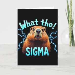 Carte Quel Sigma Mème Vintage Woodchuck Pour Amateur de