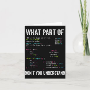 Carte Quelle partie de l'informatique ne comprenez-vous