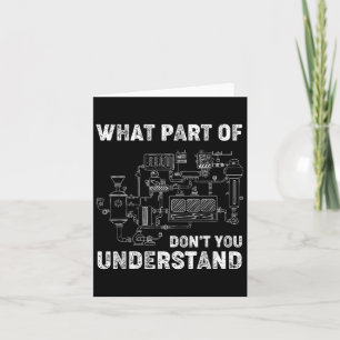 Carte Quelle Partie De Ne Comprenez-Vous Pas L'Ingénieur