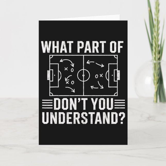 Carte Quelle partie de Ne comprenez-vous pas Soccer Coac (Devant)