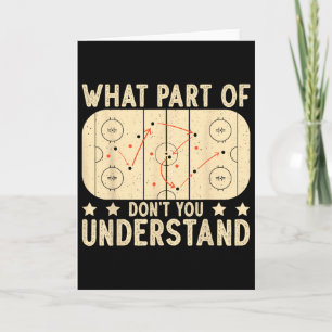 Carte Quelle partie du hockey ne comprends-tu pas de hoc