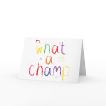 Quelles félicitations de champion