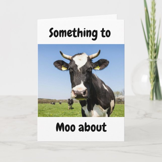 CARTE QUELQUE CHOSE À "MOO À PROPOS DE" GRANDSON À L'ANN (Devant)