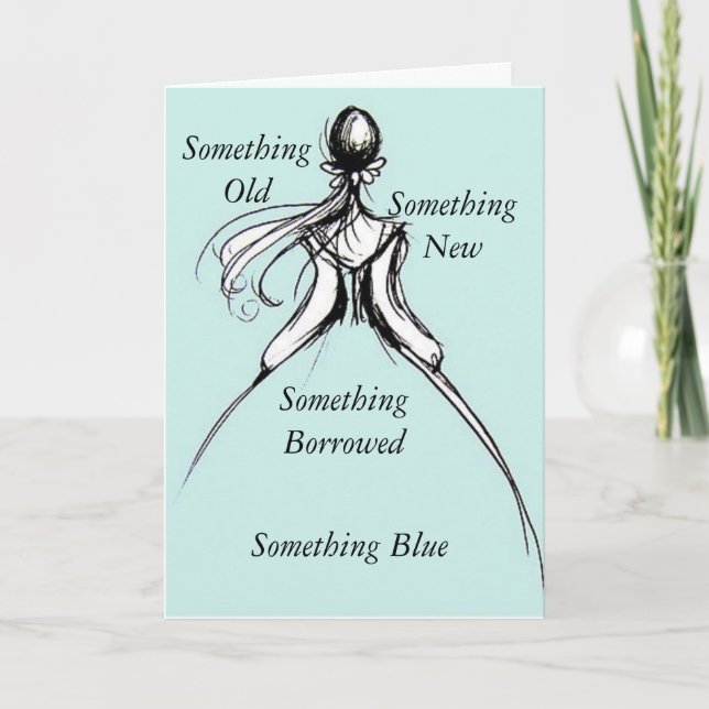 Carte Quelque chose bleue (Devant)