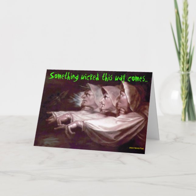 Carte Quelque chose de mauvais (Devant)