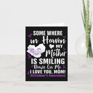 Carte Quelque Part Au Ciel Ma Mère Sourit Sur Moi