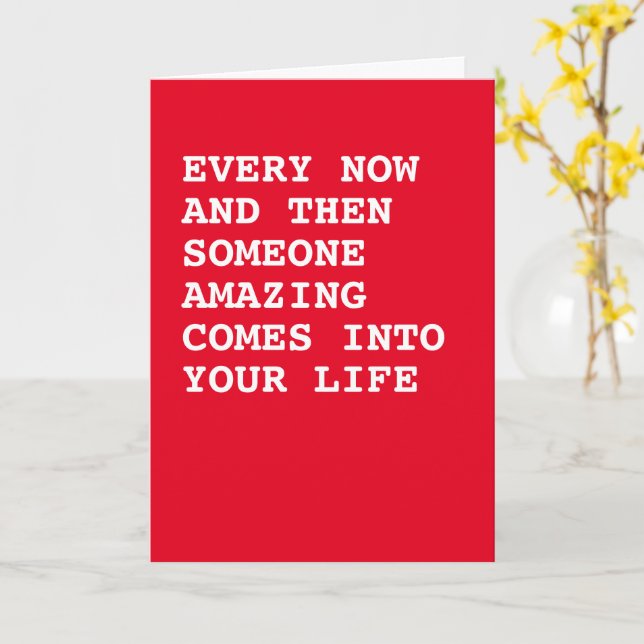 Carte Quelqu'un d'extraordinaire entre dans votre vie (Fleur jaune)