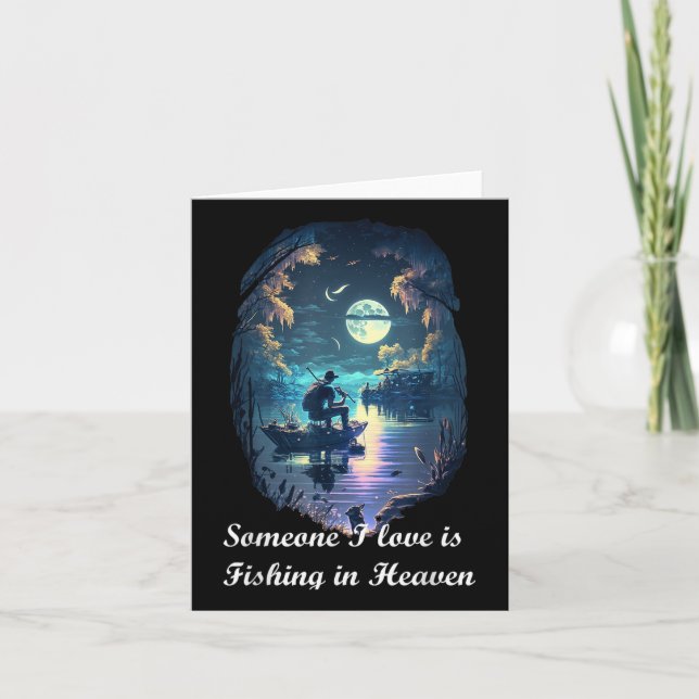 Carte Quelqu'Un Que J'Aime Pêche Au Ciel (Devant)