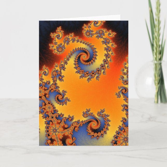 Carte Quenched Double Spiral Greetings Card (Devant)