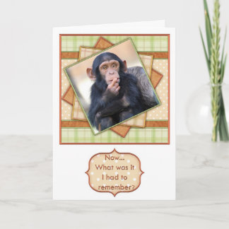 Carte Qu'est-ce que je devais me souvenir ? Anniversaire