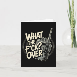 Carte Qu'Est-Ce Que Le F C K Sur Walkie Talkie Hand Radi