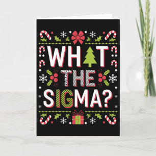 Carte Qu'est-ce que le Sigma Funny Santa Clause Gen Alph