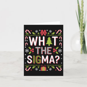 Carte Qu'est-ce que le Sigma Funny Santa Clause Gen Alph