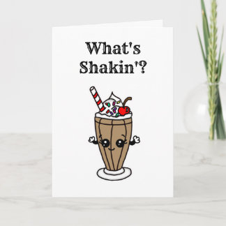 Carte Qu'est-ce que Shakin ? | Amitié au chocolat Milksh