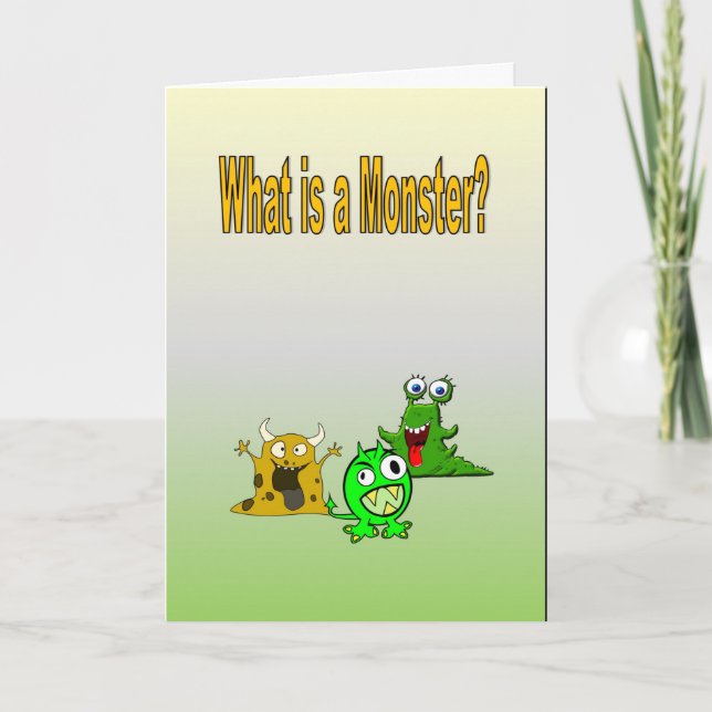 Carte Qu'est-ce qu'un monstre ? (Devant)