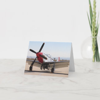Carte Queue de rouge du mustang P-51