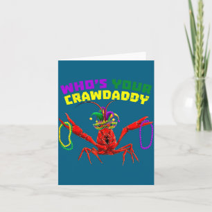 Carte Qui est crawdaddy écrevisse bouffon perles mardi g