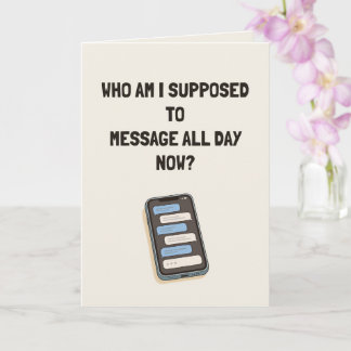 Carte Qui vais-je envoyer des messages toute la journée