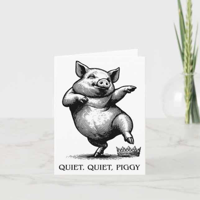 Carte Quiet Ggy Meme Feminist Subtle Humor Protest Resis (Devant)